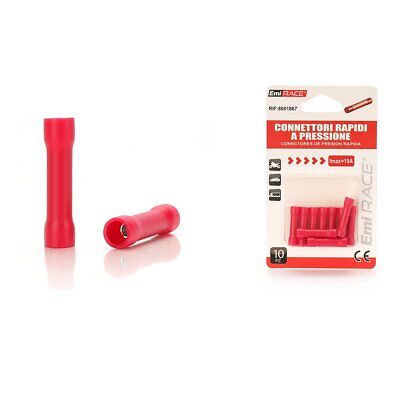 Kit 10 Pezzi Connettore capocorda a Pressione Pre Isolato per Cavi da 1,5mm