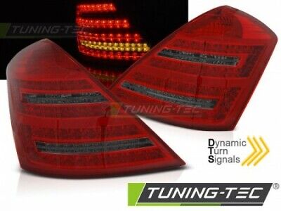 Coppia Fari Fanali Posteriori Led Tuning W221 CLASSE S 2005-2009 ROSSO FUME' LED
