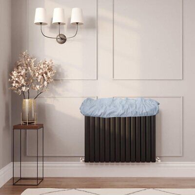 Copritermosifone Stoffa In Cotone Copricalorifero Elasticizzato Bianco Per