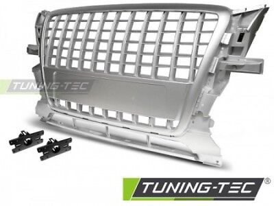 Griglia Frontale Sportiva Tuning Q5 2008-2012 Argento Satinato S-LINE STYLE