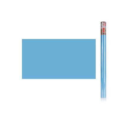 6 Rotoli Carta Adesive Per Mobili 45X200cm Colore Azzurro da Parati Autoadesive