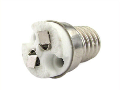 2 PZ Convertitore Adattatore Portalampada Per Lampada Attacco Da E14 a MR16 12V