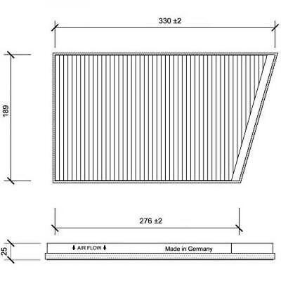 Filtro abitacolo antipolline ClasseC W203/S203/CL203/C209