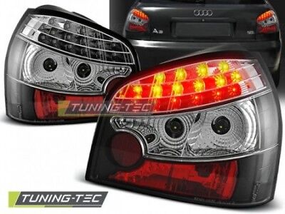 Coppia Set Fari Fanali Posteriori Tuning A3 08.96-08.00 Nero LED