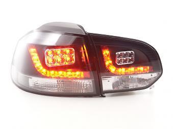 Coppia Fari Fanali Posteriori Tuning LED LTI Golf 6 1K 2008-2012 nero