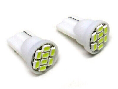 coppia lampadine Lampada Led T10 W5W 8 Smd Frontale Bianco Luci di Posizione 12V