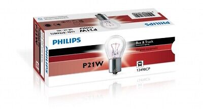 LOTTO DI 10 PEZZI Philips P21W 24V21W BA15s CP