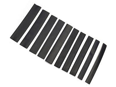 10 Pezzi Guaine Termorestringente Nero Lunga 12cm Diametro Assortito 8mm 10mm