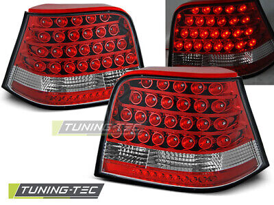 FANALI POSTERIORI A LED ROSSO BIANCO per GOLF 4 09.97-09.03