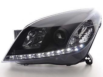 Coppia Fari Fanali Anteriori Tuning Dayline Luci Diurne H nero