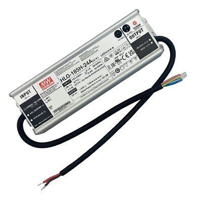 Meanwell HLG-185H-24A Alimentatore Led Driver CC CV 185W 24V 7,8A IP67 Input