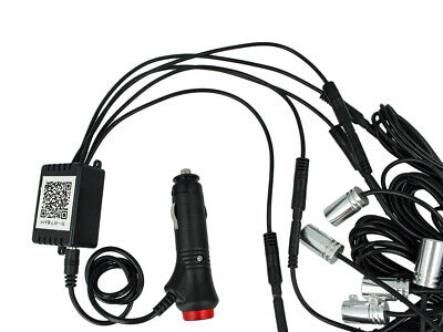 Kit Stringa EL Striscia Neon Led RGB Bluetooth APP Per Android Sensore Musica