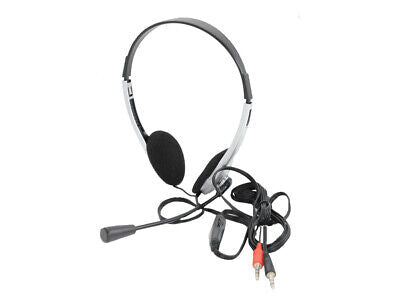 Cuffia con Microfono per PC Doppio Jack 3,5mm Audio Separato <ul><li>Cuffia