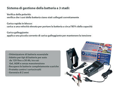 Caricabatteria Multifunzione Oxford Oximiser 600 12V 0.6A Mantenitore Di Carica