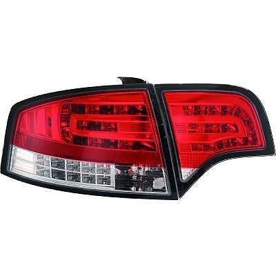 Coppia fari fanali posteriori TUNING A4 2004 >2007 LED berlina rosso bianco