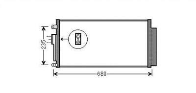 CONDENSATORI CONDENSATORE COMPATIBILE CON FIAT 500 Abarth