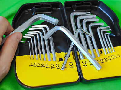 Kit 9 Chiavi Esagonali a Brugola 1,5mm-10mm + Torx T10-T50 Hex Key Set