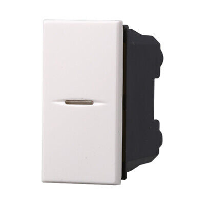 ETTROIT Interruttore Assiale 1P 16A Unipolare Colore Bianco Compatibile Con