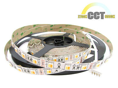 Bobina Striscia Strip Led CCT 300 SMD 5050 WWR 12V Bianco Caldo Neutro Freddo Tu