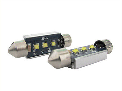 Lampada Led Siluro Canbus Pro 39mm 3 Smd Cree 3W No Errore 12V No Polarita Super