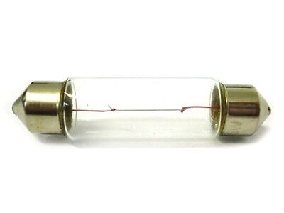 LOTTO 10 Pezzi Lampada Lampadina Luce AUTO/SCOOTER T11 C10W 12V 10W 41mm RICAMBI