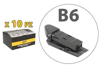 Kit 10 Attacchi B6 Per Spazzole Tergicristallo Carall S985 Flat e T191 Ibrida