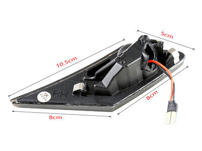 Kit Freccia Laterale a Led Side Marker Lente Nero Fume Luce Arancione Per  BRZ