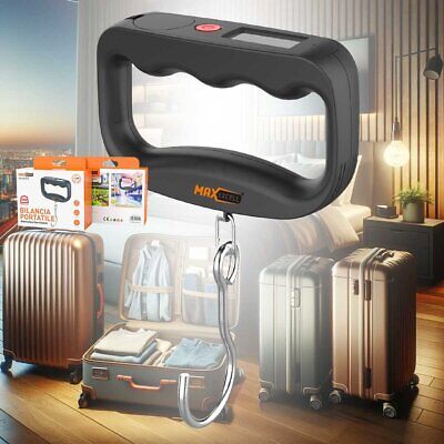 Bilancia Digitale Portatile Multiuso da Valigia Viaggio Casa Giardino Massima