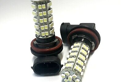 Coppia 2 Lampade Led H8 H11 Con 68 Smd 3528 Colore Rosso 12V 2W Per Fendinebbia