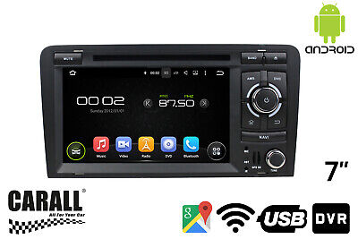 Autoradio Android 8.0 A3 GPS DVD USB SD WI-FI Bluetooth Navigatore