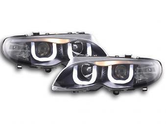 Coppia Fari Fanali Anteriori Tuning Angel Eyes serie 3 E46 Limo/Touring 02-0