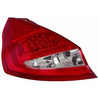 Coppia fari fanali posteriori TUNING FIESTA 08- 3/5pt LED rosso cromato