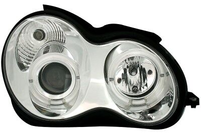 Coppia Fari Fanali Anteriori TUNING C W203 2000-2007 cromati