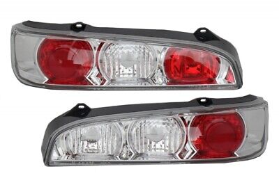 Coppia Set Fanali posteriori Seicento 187 1998 > 2010 Vetro Trasparente Cromo