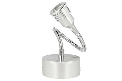 Applique Faretto Lampada Led Da Parete Muro Flessibile Bianco Caldo 1W 220V