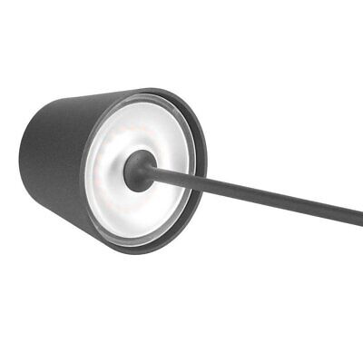Lampada LED da Tavolo 2W Colore Grigio in Alluminio con caricatore Wireless e