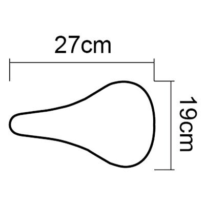 Coprisella 27x19cm per Bici, Coprisedile Morbido e Largo Bicicletta, Cuscinetto