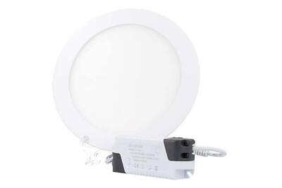 Faretto Pannello Led Da Incasso Rotondo 12W Bianco Neutro Diametro 170mm