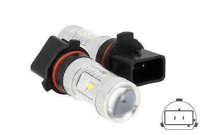 COPPIA Lampade Led PSX26W H28W Canbus 50W 12V Bianco Diurne Fendinebbia Frecce