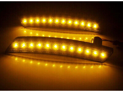 Kit 4 Frecce Laterale a Led Lente Fume Luce Arancione Anteriore e Rosso