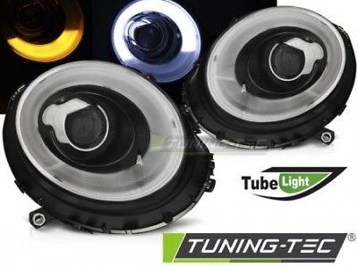 Coppia Fari Fanali Anteriori Tuning (COOPER) 06-14 TUBE LIGHT Nero