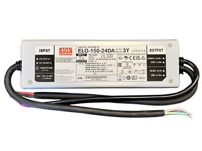 MeanWell ELG-150-24DA-3Y Alimentatore Dimmerabile DALI IP67 150W 24V 6,25A