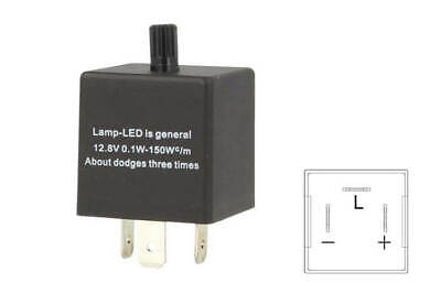 Flasher Led Lampeggiatore Rele Relay Frequenza Regolabile 3 Pin 12V CF14 Per Fr