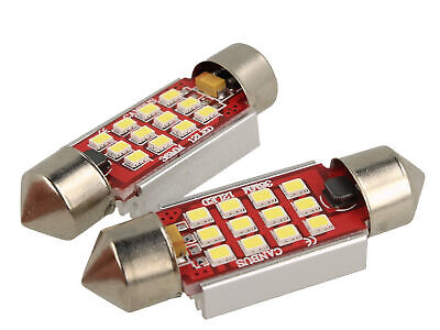 Lampada Led Siluro Canbus Pro 42mm 12 Smd 2016 No Errore CC 12V 3W Polarita