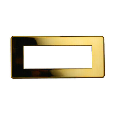 ETTROIT Placca Slim Sottile 6P Serie Moon Colore Oro Lucido Compatibile Con