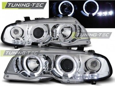 Faro Fanale Tuning E46 04.99-03.03 COUPE ANGEL EYES Cromato