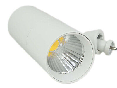 Faro Led Da Binario Trifase 30W 3000LM D53 Carcassa Bianca 4000K CRI 80 UGR 16
