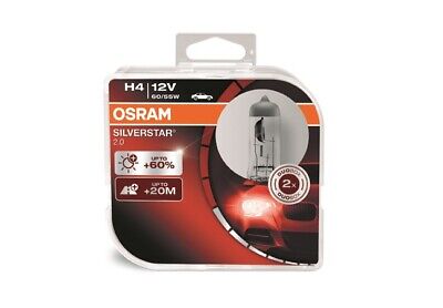 Halogen OSRAM SILVERSTAR H4 12V 60/55W + 60% DUO &
