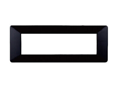 ETTROIT Placca Plastica Serie Starlight 7P Colore Nero Compatibile Con Vimar