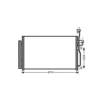 CONDENSATORE COMPATIBILE CON OPEL ANTARA 05/2006 2.0TD